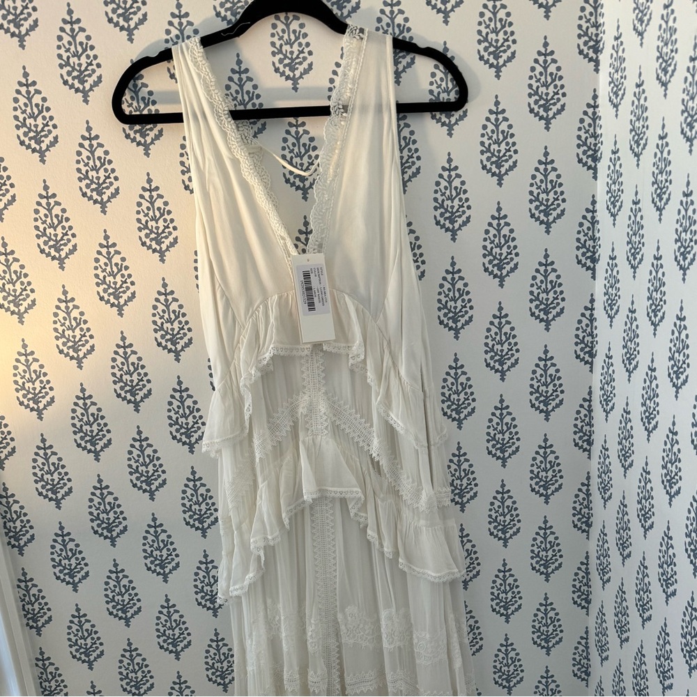 Rococo Sand White Maxi Dress NEVER WORN (tags on)